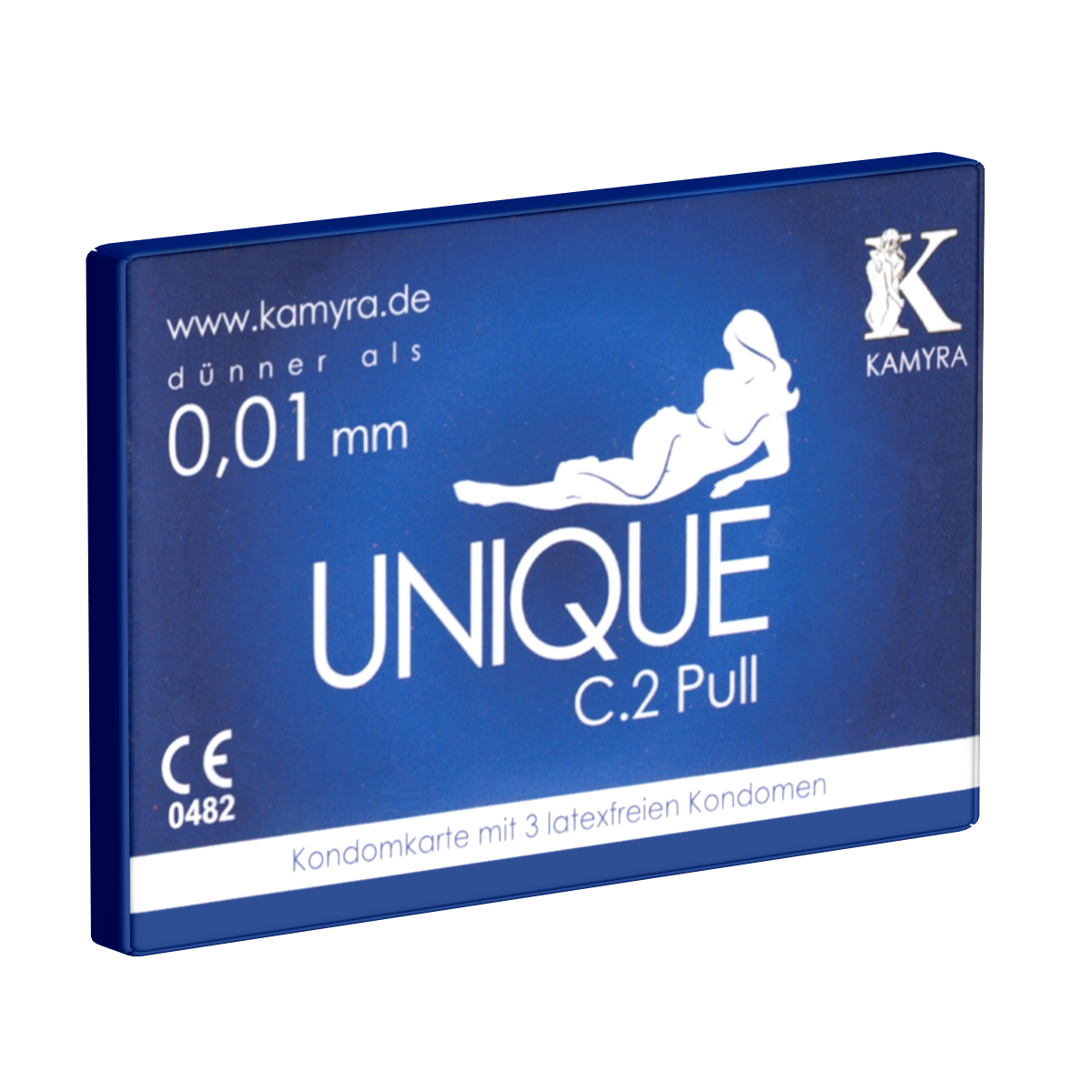 Kamyra «Unique C.2 Pull» Kondomkarte mit 3 latexfreien Kondomen