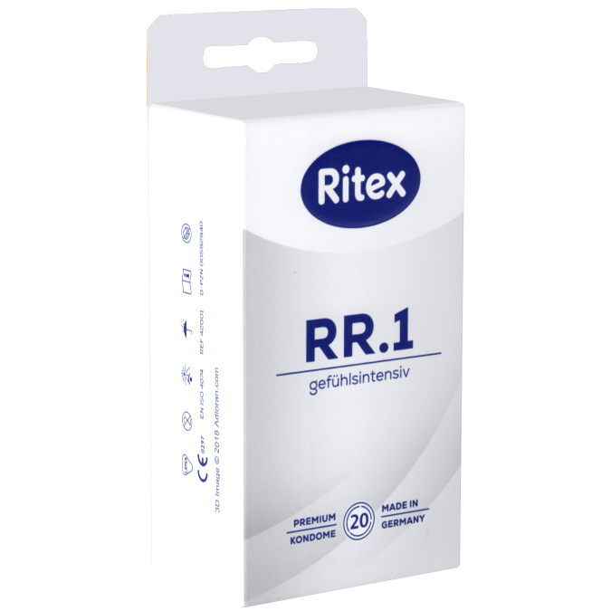 Ritex «RR.1» Gefühlsintensiv, 20 Kondome für ein 100% natürliches Gefühlserlebnis
