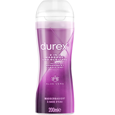 Durex «Play 2in1 Aloe Vera» 200ml pflegendes Massage & Gleitgel zur Anwendung am ganzen Körper
