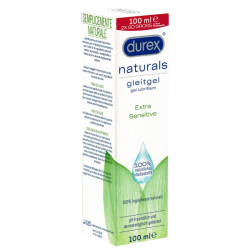 Durex «Naturals Extra Sensitive» Intimgel, 100 ml Gleitgel aus 100% natürlichen Inhaltsstoffen