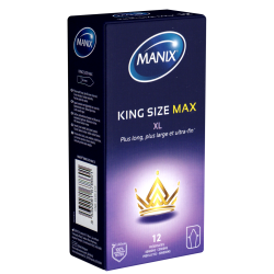 Manix «King Size» Max XL - 12 hauchzarte XL-Kondome mit erregender Spezialform