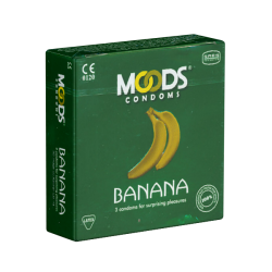 MOODS «Banana Condoms» 3 Bananen-Kondome für überraschendes Vergnügen
