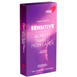 RFSU «Sensitive» (Almost Naked) 6 latexfreie Kondome für ein noch besseres Gefühl