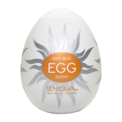 Tenga Egg «Shiny» Einmal-Masturbator mit stimulierender Struktur (Rippen im Sonnen-Design)