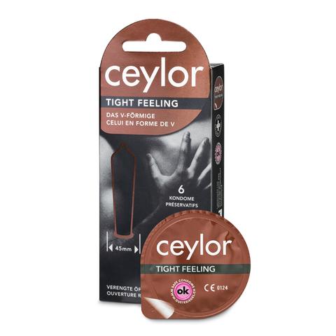 Ceylor «Tight Feeling» (ehemals « Hotshot») 6 Kondome mit extra enger Öffnung - kein Abrutschen mehr