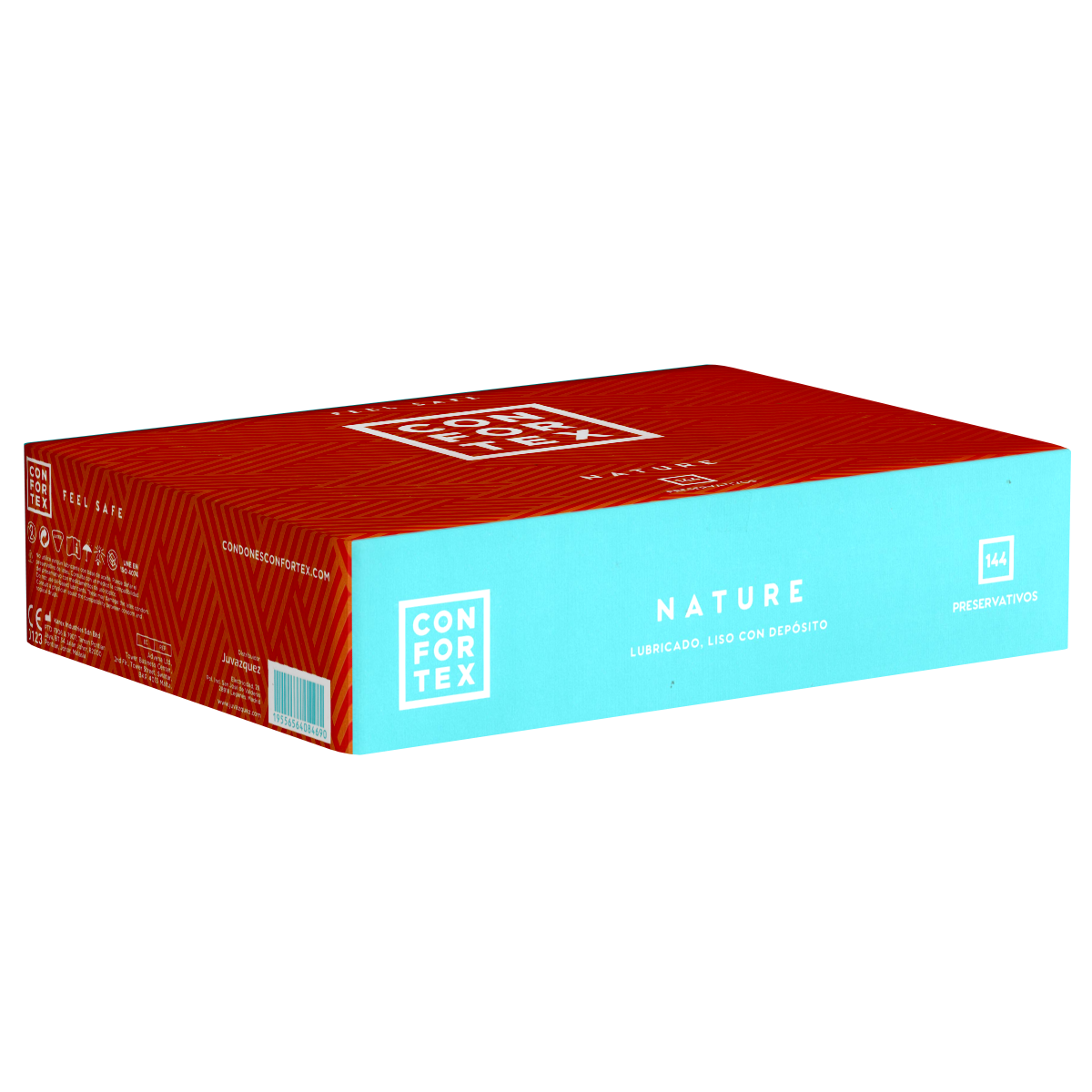 Confortex «Nature» 144 anatomic and comfortable condoms