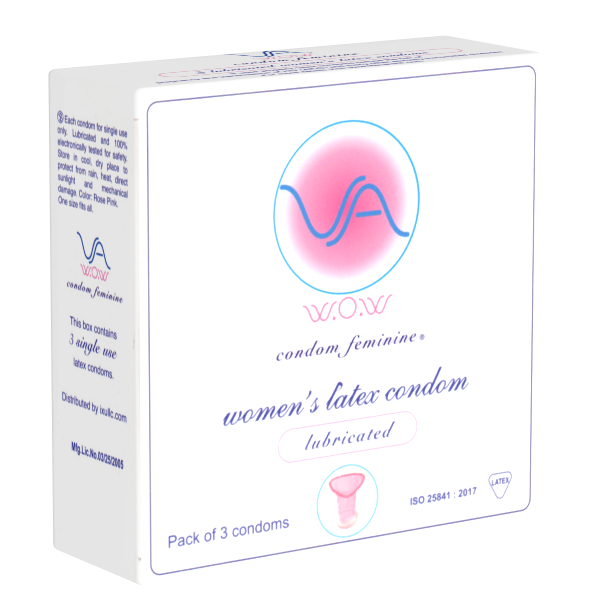 VA w.o.w. «Condom Feminine» 3 feuchte Frauenkondome aus Latex