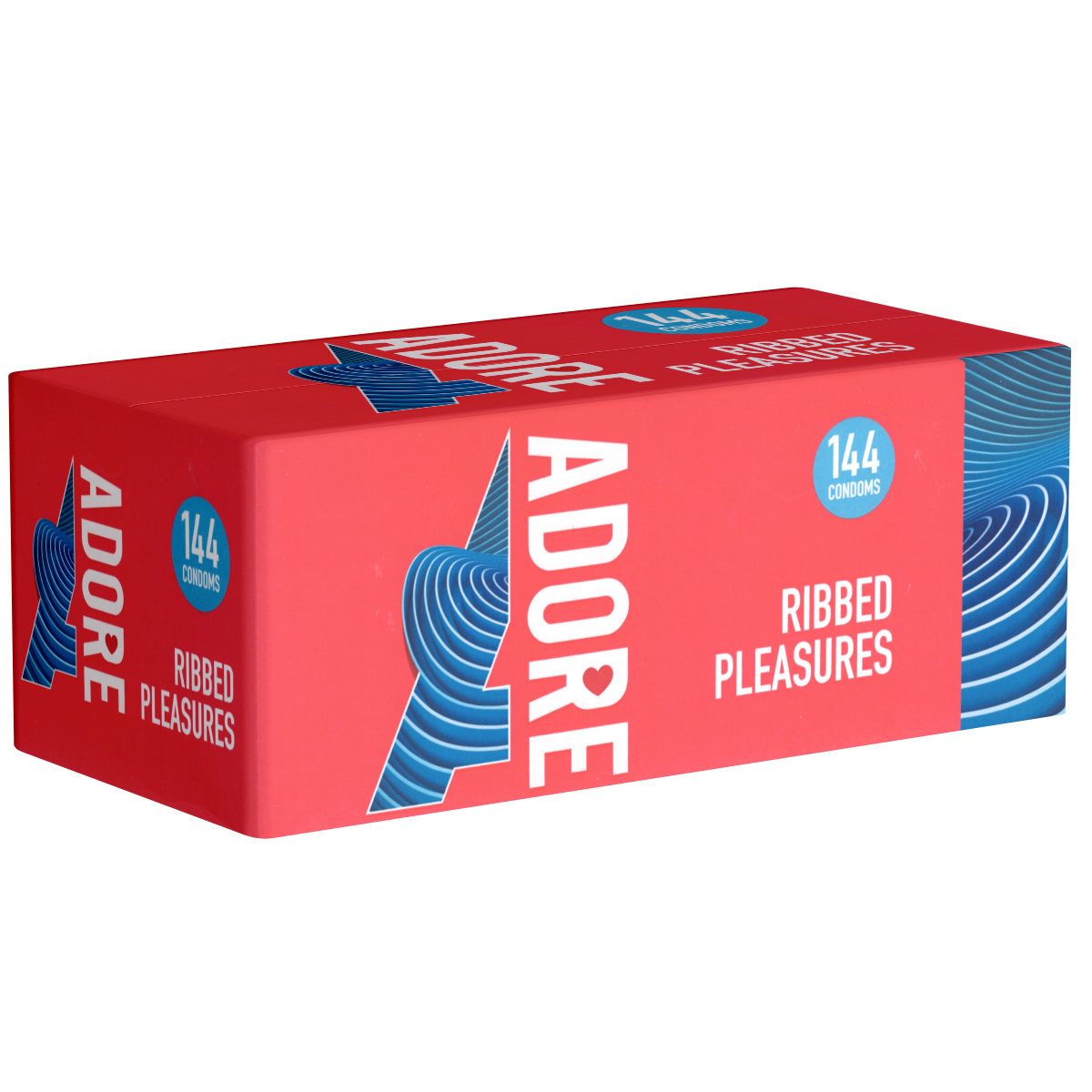Adore «Ribbed Pleasure» 144 ribbed condoms für intensive intercourse