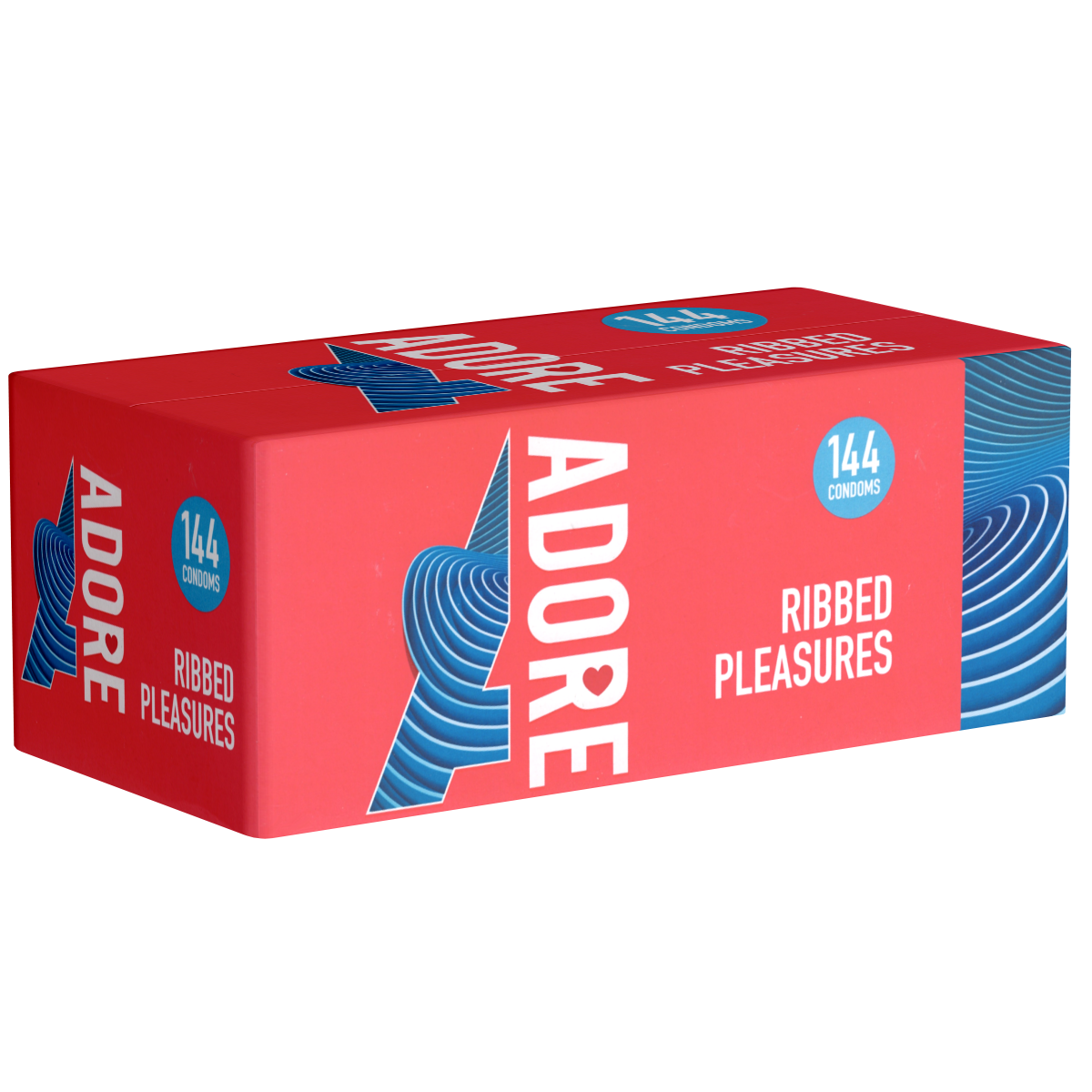 Adore «Ribbed Pleasure» 144 gerillte Kondome für intensiven Intimverkehr