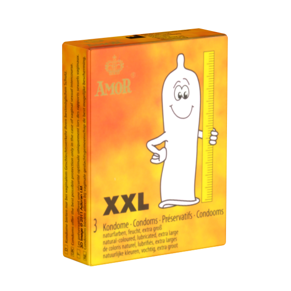 Amor «XXL» 3 larger condoms for more space