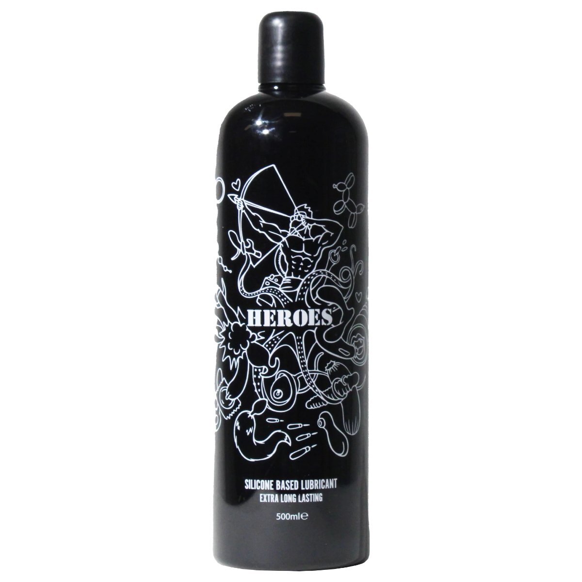 Asha «Heroes» 500 ml neutrales Gleitgel für ein ausgiebiges Verwöhnprogramm