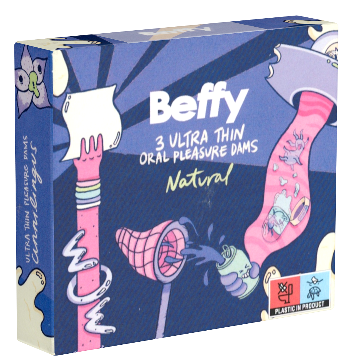 Asha «Beffy Oral Dam» 3 geruchsneutrale Lecktücher