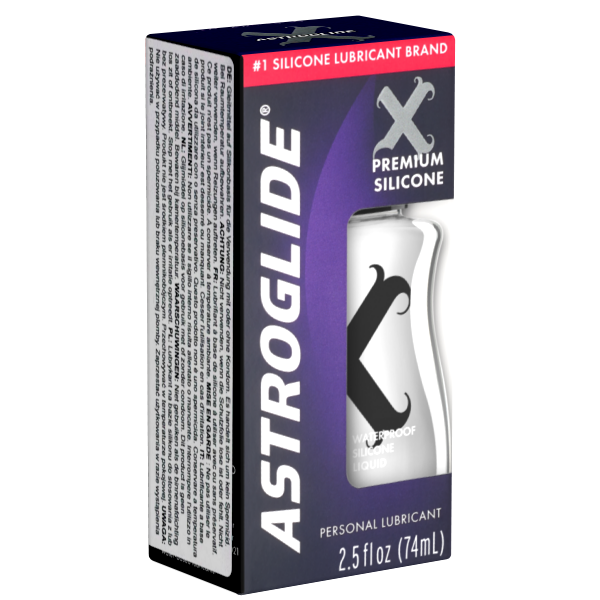Astroglide «X Premium Silicone» 74ml waterproof lubricant for universal use - silicone based and suitable for vegans