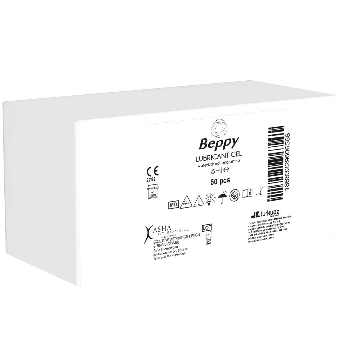 Beppy «Lubricant Gel» 50 x 6ml parabenfreies Gleitgel in hygienischen Sachets