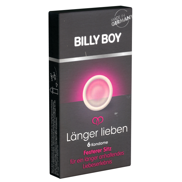 Billy Boy «Länger Lieben» (Long Love) 6 condoms for long love - without chemicals