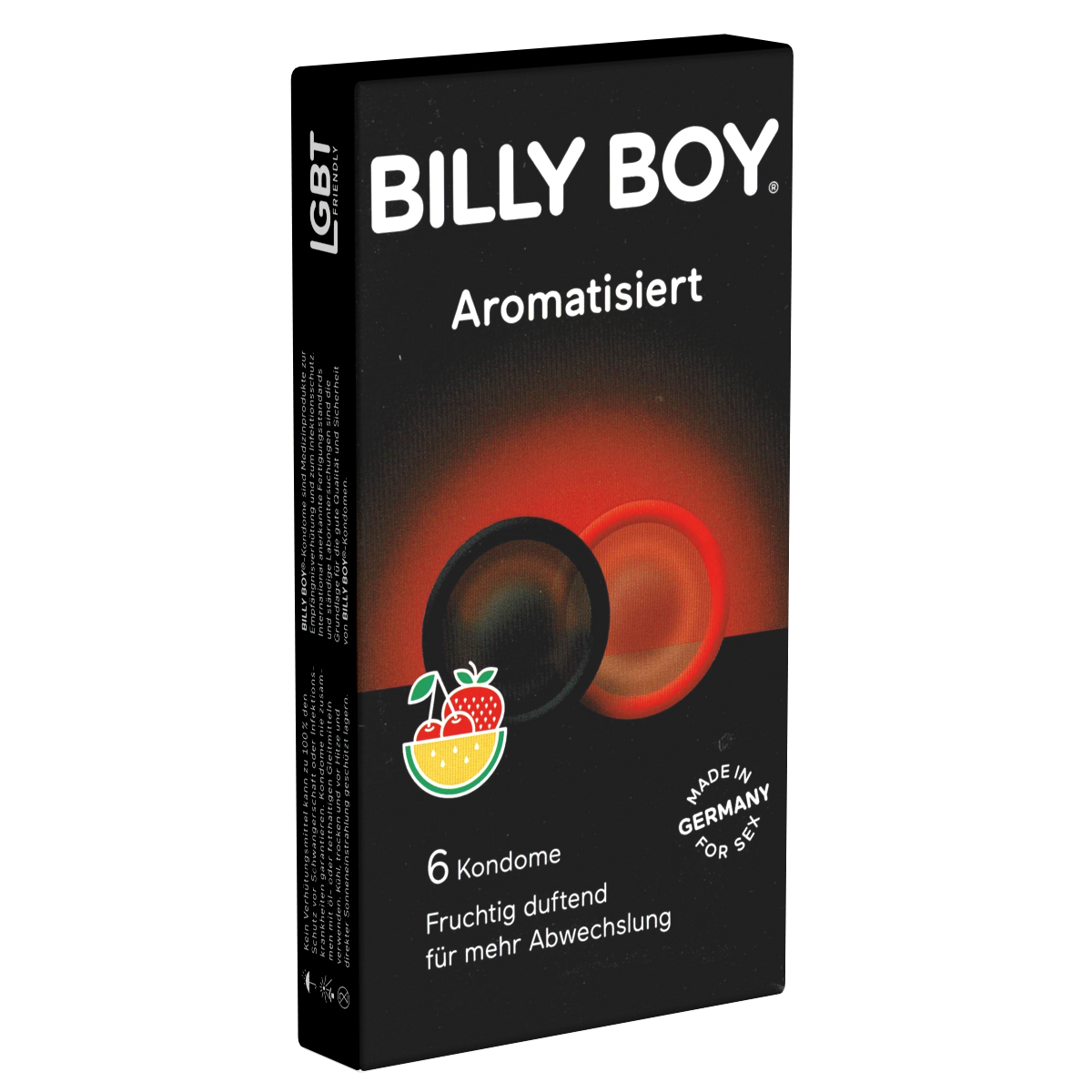 Billy Boy «Aromatisiert» (flavoured) 6 fruity condoms for tasty oral sex