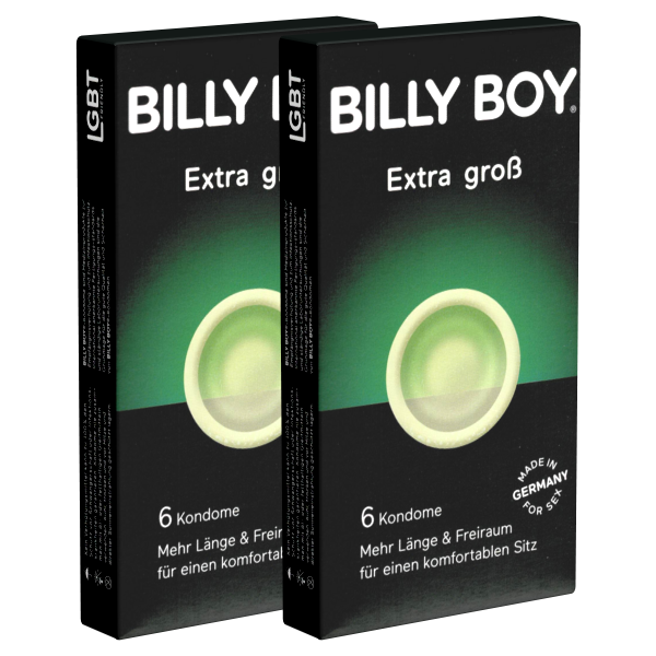 Billy Boy «Extra Groß» (Extra Large) 2 x 6 XXL condoms with comfort shape, double pack