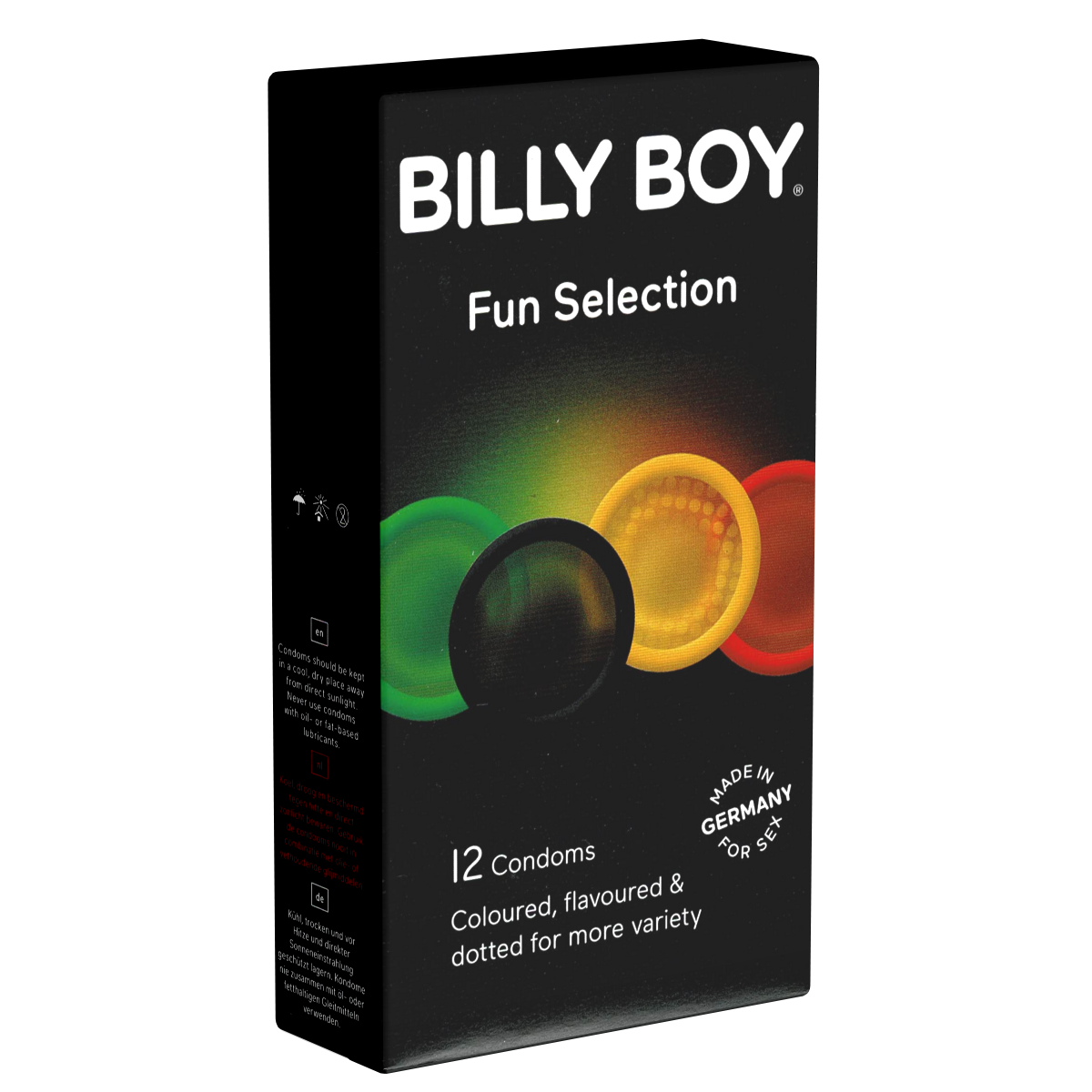 Billy Boy Single: Fun Selection, 12 condoms
