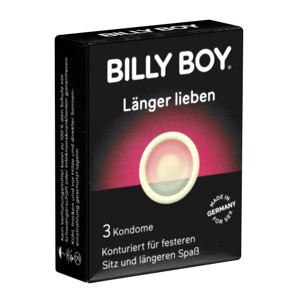 Billy Boy «Länger Lieben» 3 Kondome für längere Liebe - ohne Chemikalien