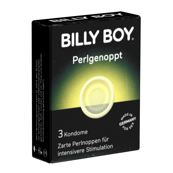 Billy Boy «Perl» (Dots) 3 dotted condoms for an exciting different pleasure