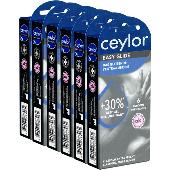 Ceylor Retail-Unit: Easy Glide, 6x6 Kondome