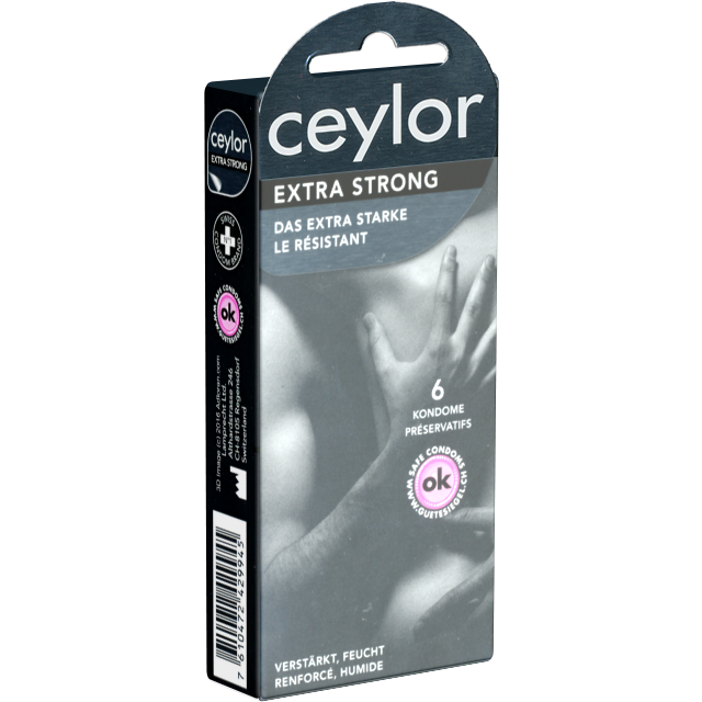 Ceylor «Extra Strong» 6 powerful condoms, hygienically sealed in condom pods
