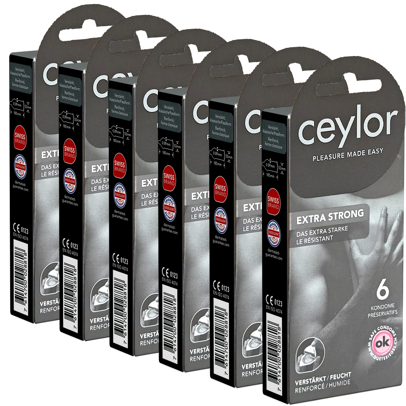 Ceylor Retail-Unit: Extra Strong, 6x6 Kondome
