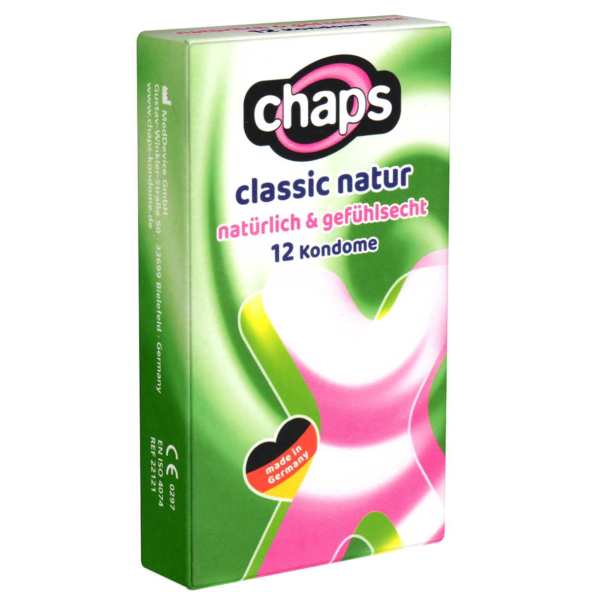 Chaps «Classic Natur» 12 Kondome für volle Verkehrssicherheit