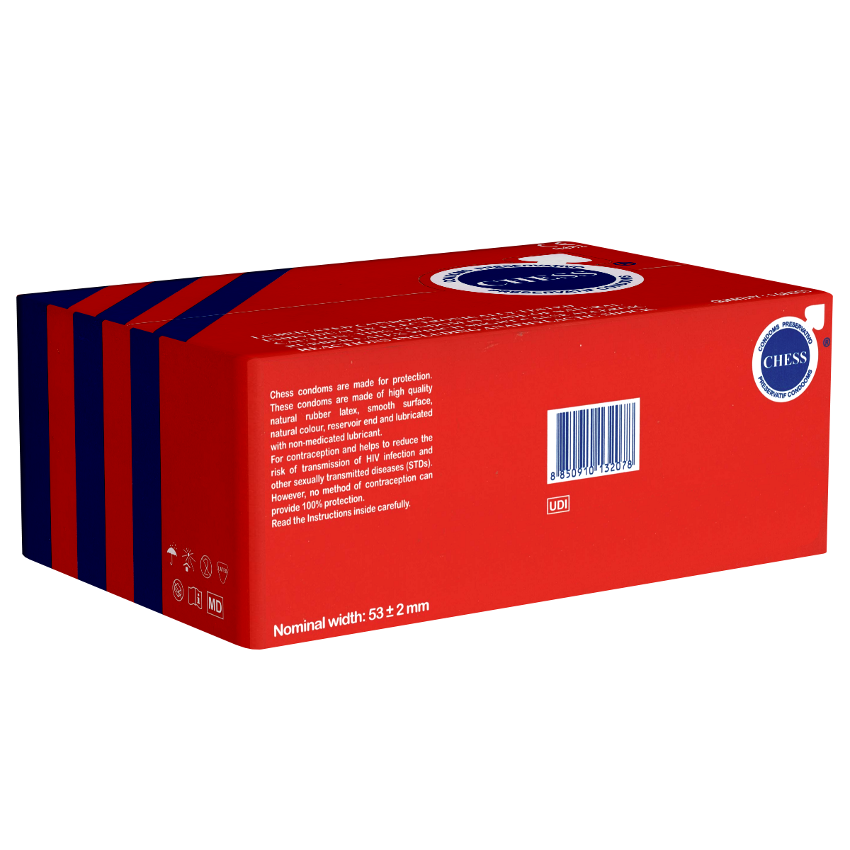 Chess «Lubricated Condoms» 144 feuchte Kondome in der Maxi-Box