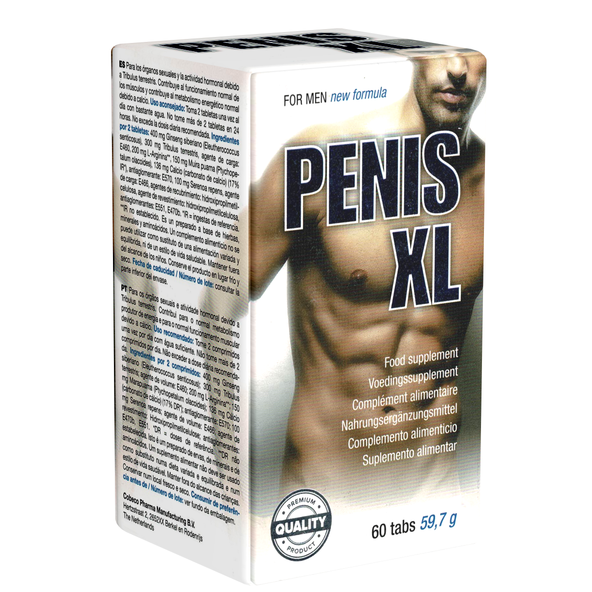 Cobeco Pharma «Penis XL» for men, 60 Tabletten für mehr sexuelle Power