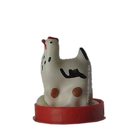 Novelty condom with figure «Chicken» 1 piece, hand painted