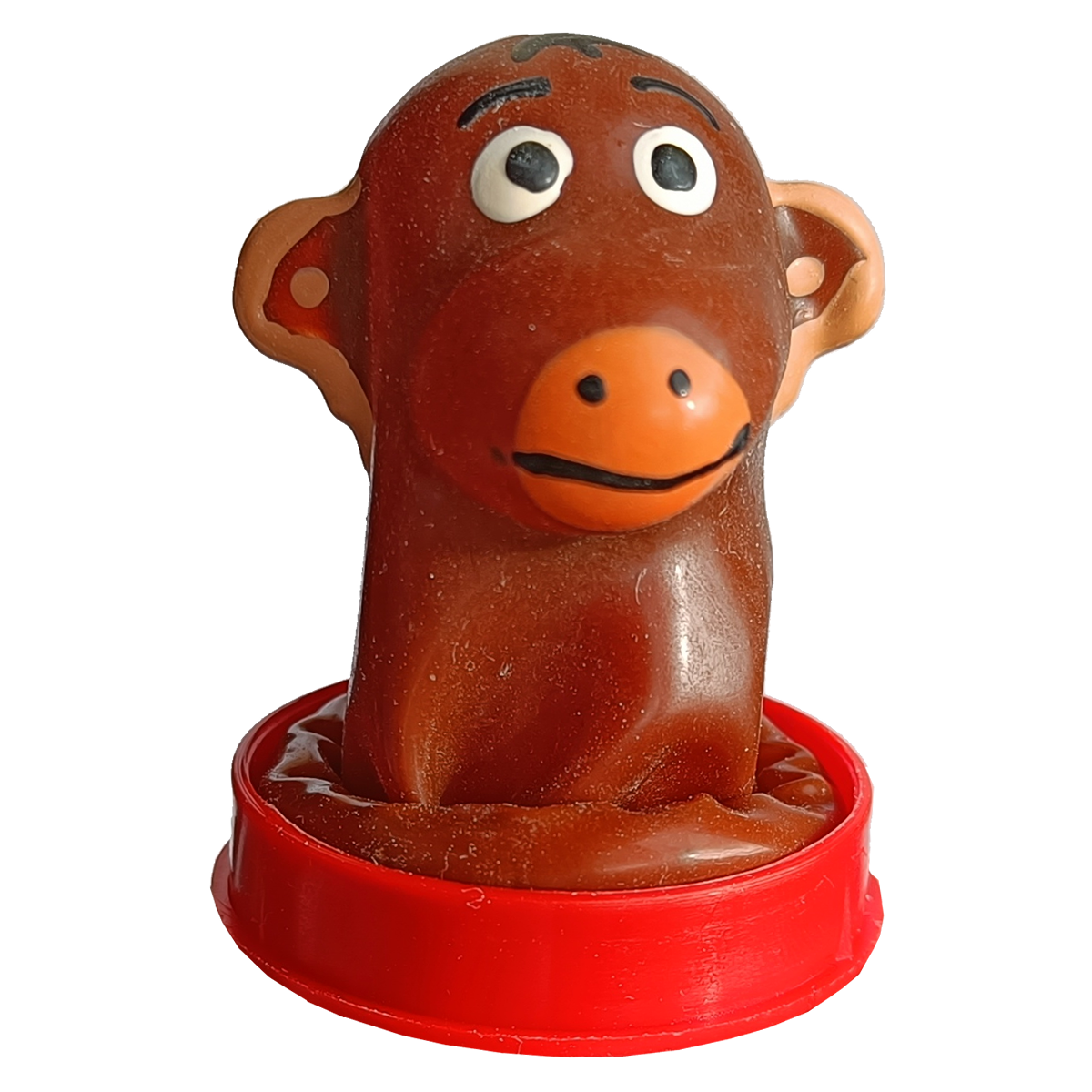 Novelty condom with figure «Monkey» 1 piece, hand painted