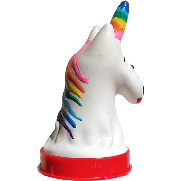 Novelty condom with figure «Unicorn» 1 piece, hand painted