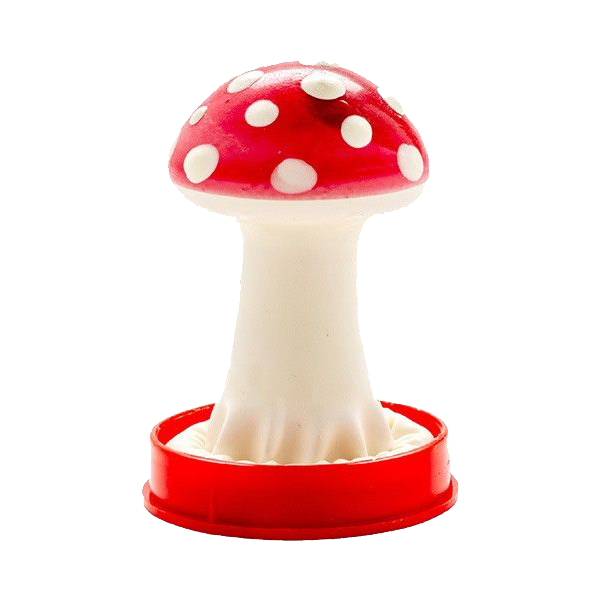 Novelty condom mit figure «Mushroom» 1 piece, hand painted