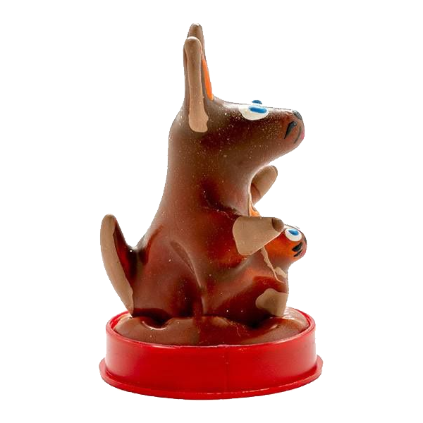 Novelty condom with figure «Kangaroo» 1 piece, hand painted