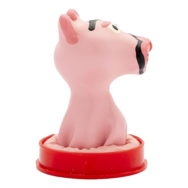 Novelty condom with figure «Panther» 1 piece, hand painted