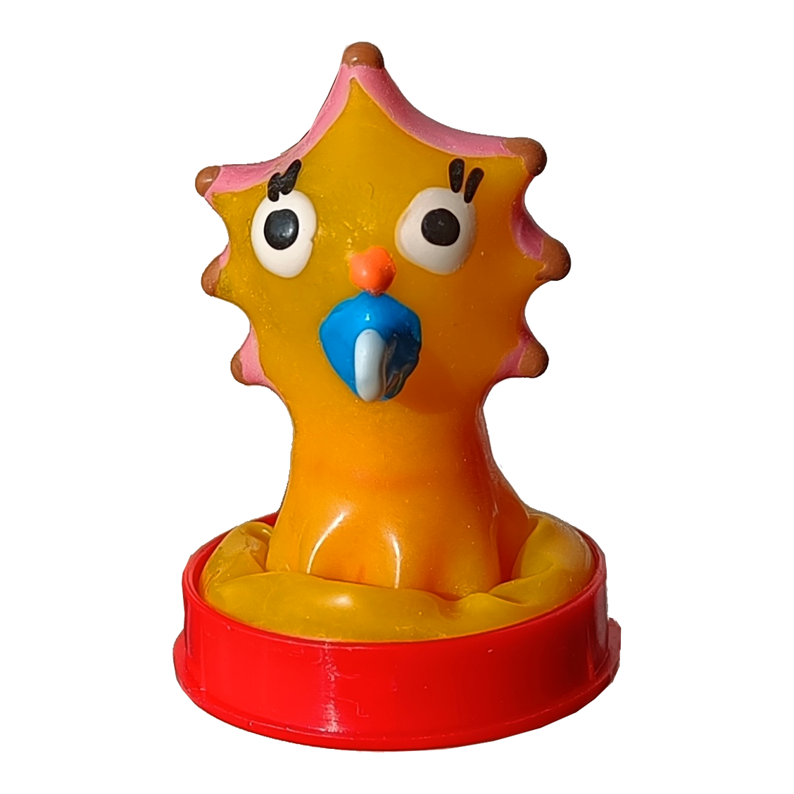 Novelty condom with figure «Little Star» 1 piece, hand painted