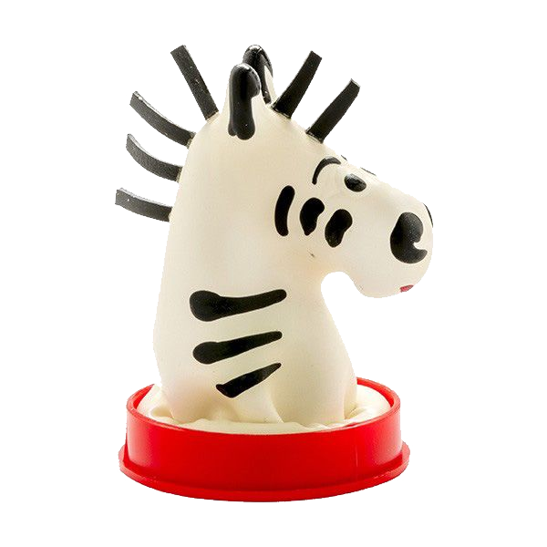 Novelty condom with figure «Zebra» 1 piece, hand painted