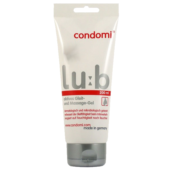 Condomi LU:B Gleitgel – 200 ml, wasserbasiert, medizinisch (aus der  Kondomotheke®
