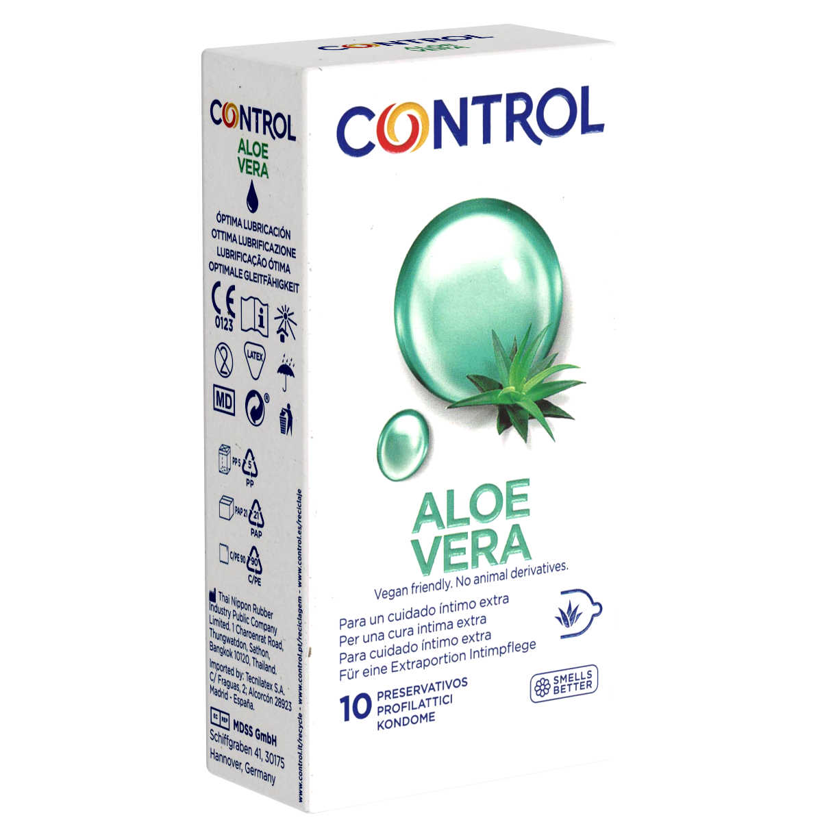 Control «Aloe Vera» 10 Kondome mit Aloe-Vera-Beschichtung für empfindliche Haut