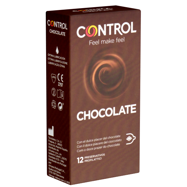 Control «Chocolate» 12 Passform-Kondome mit Schokoladen-Aroma