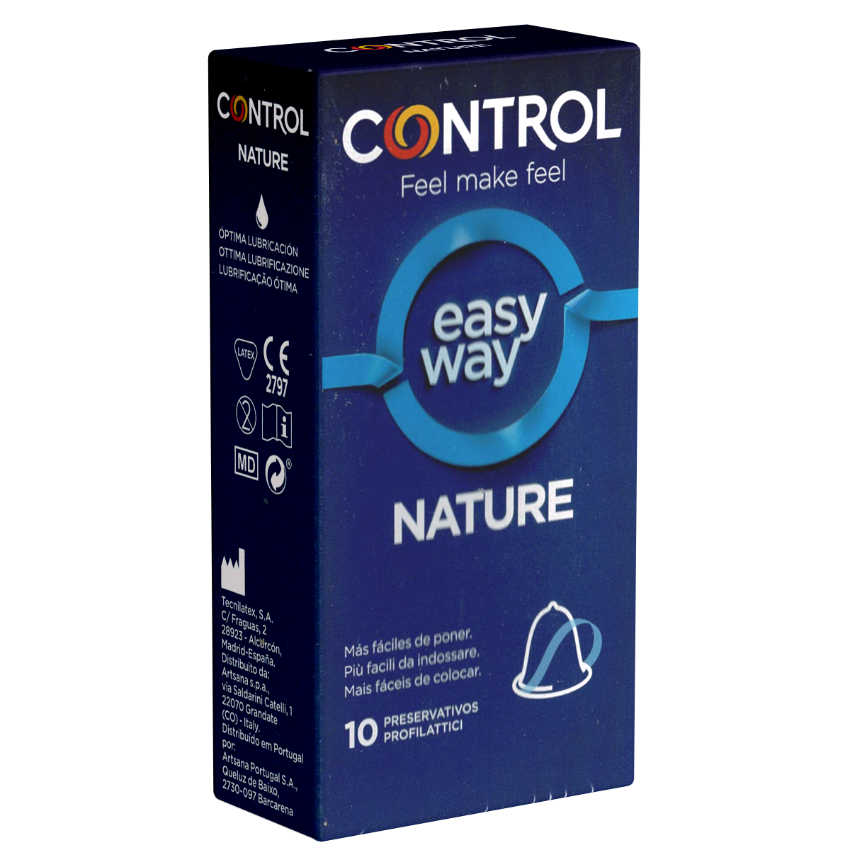 Control «Nature Easy Way» 10 spanische Kondome mit Applikator für ein Liebesspiel ohne lange Pause