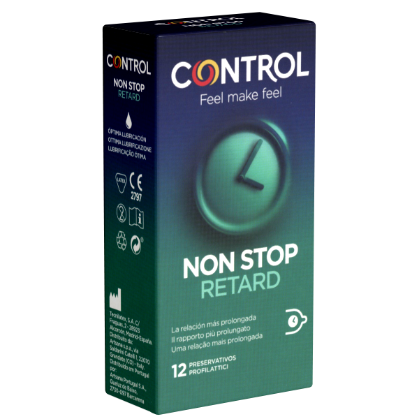 Control «Non Stop (Retard)» 12 long love condoms with benzocaine