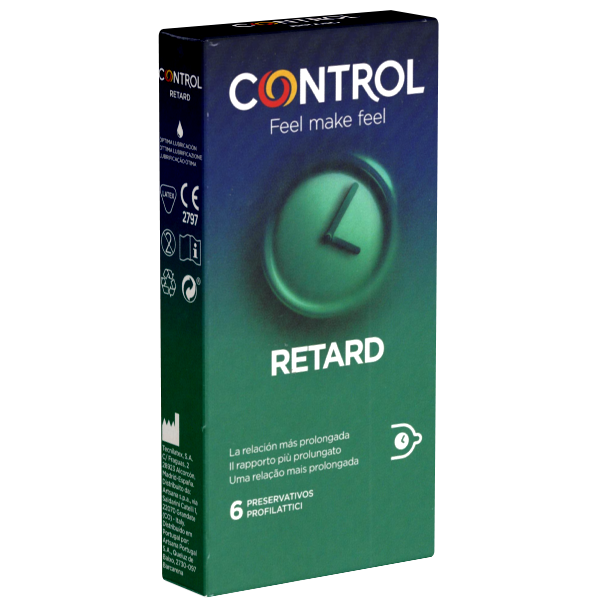 Control «Non Stop (Retard)» 6 Kondome mit Benzokain für längere Liebe