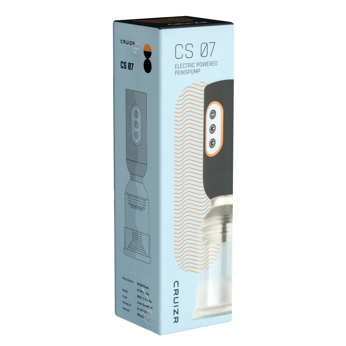 CRUIZR «CS07» Luxus-Penispumpe mit 5 Vibrationsstufen und einer Saugfunktion