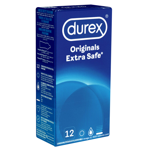 Durex «Originals Extra Safe» 12 extra sichere Markenkondome mit Easy-On™-Passform