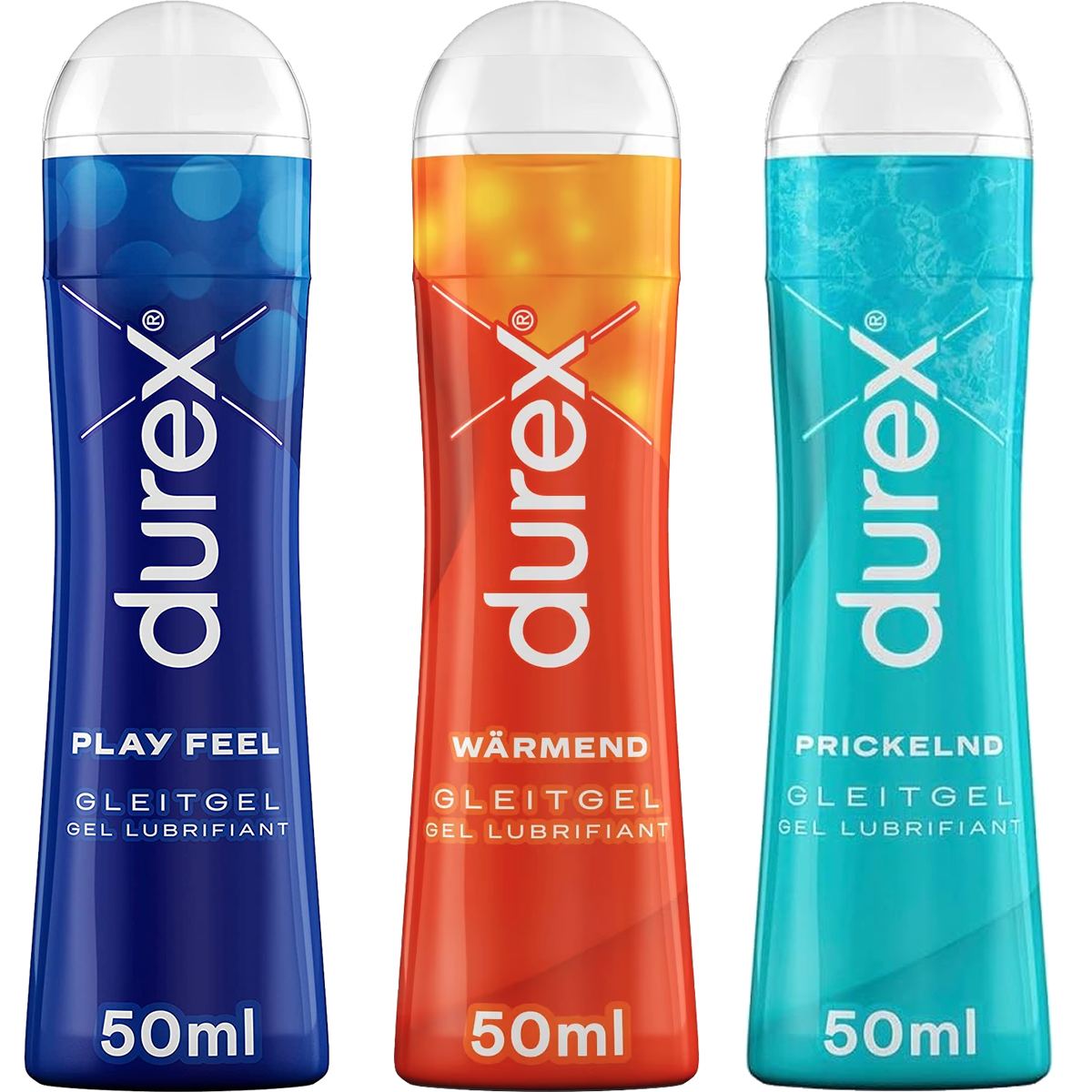 Durex «Play» 3er Mix, 3 x 50 ml Gleitgel zum Ausprobieren und