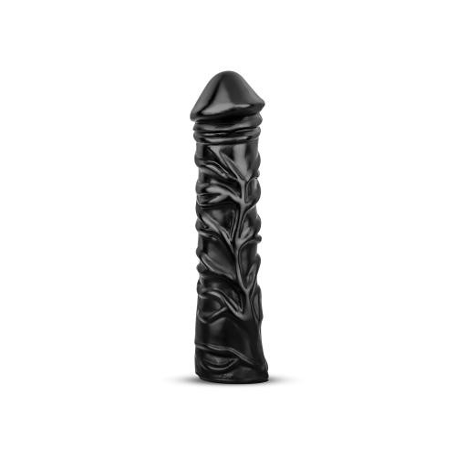 All Black «Realistischer XXL Dildo» Black,  33 cm length