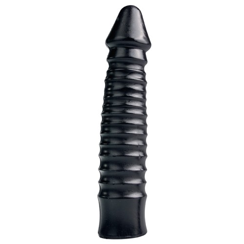 All Black «XXL Dildo mit Rippen» Schwarz,  26 cm Länge