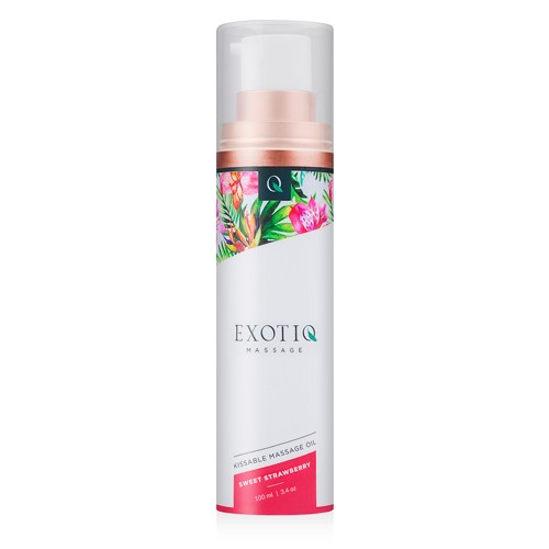 Exotiq  «Sweet Strawberry» 100 ml süß duftendes Massageöl - seidig-weich & pflegend